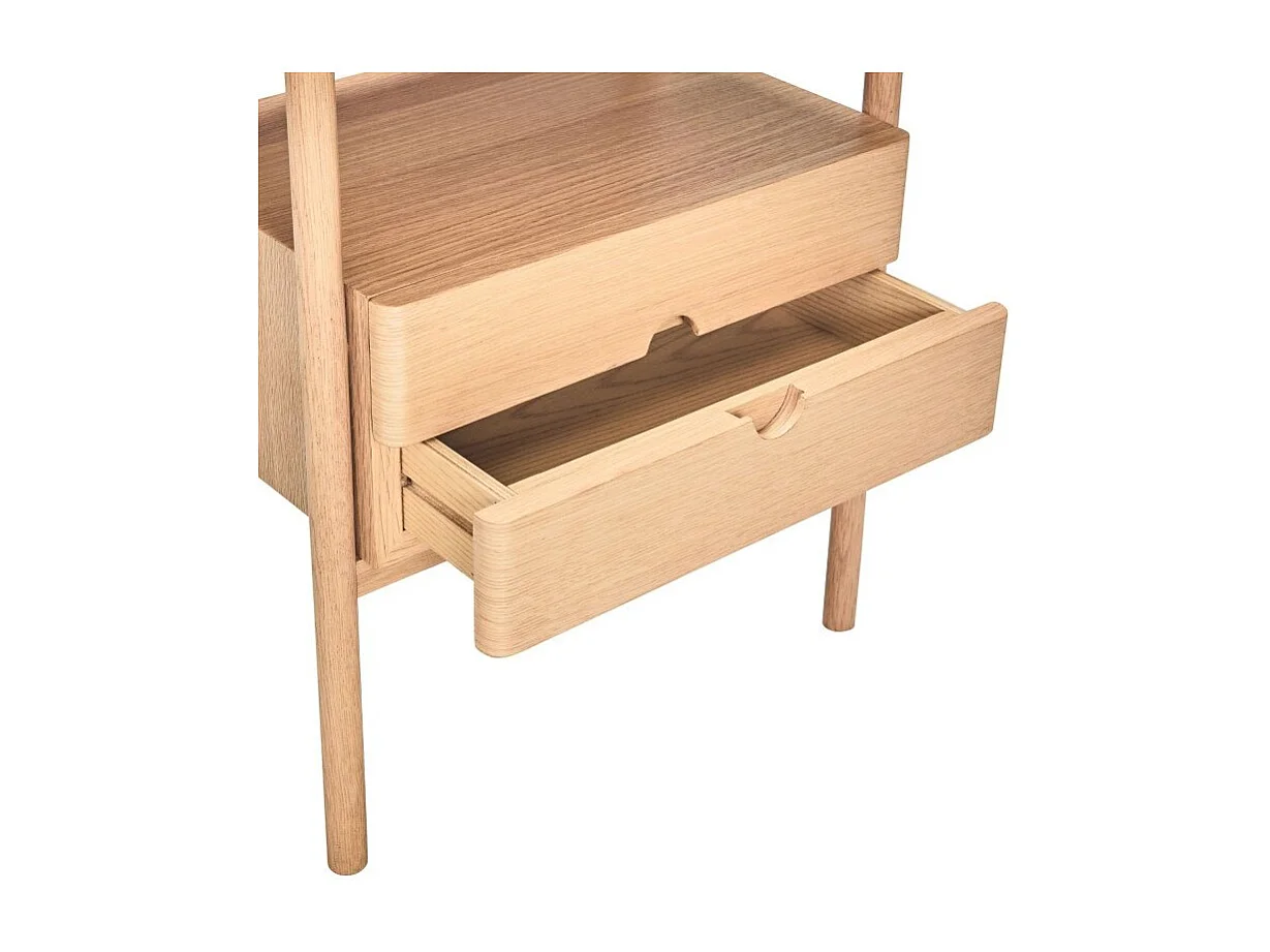Table de chevet 2 tiroirs en bois MITZY