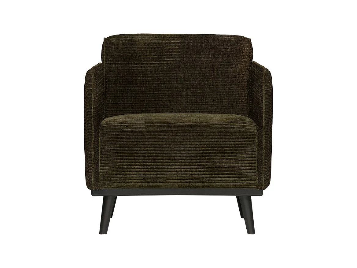 Fauteuil design en tissu côtelé STATEMENT