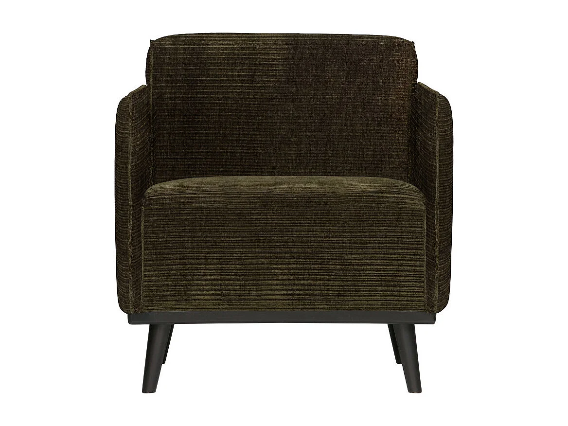 Fauteuil design en tissu côtelé STATEMENT