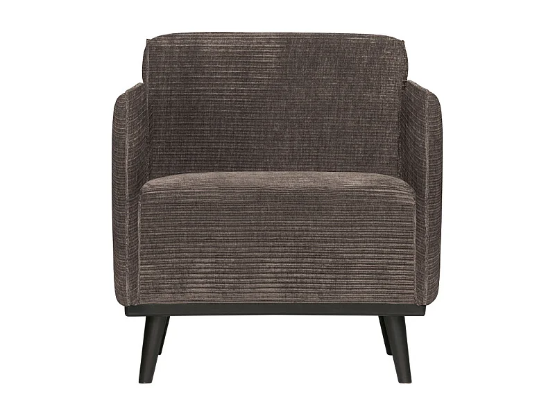 Fauteuil design en tissu côtelé STATEMENT