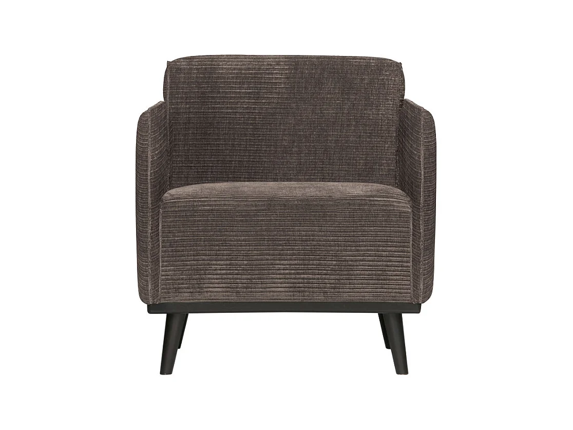 Fauteuil design en tissu côtelé STATEMENT