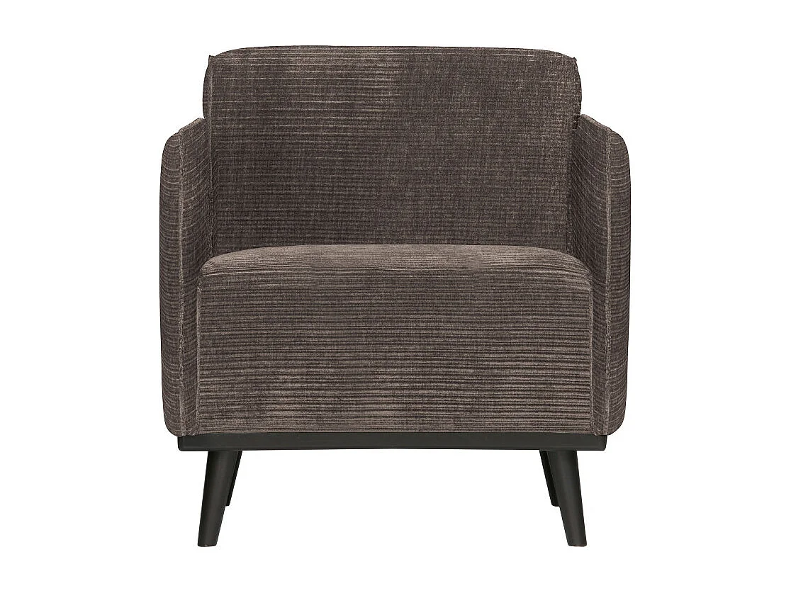 Fauteuil design en tissu côtelé STATEMENT