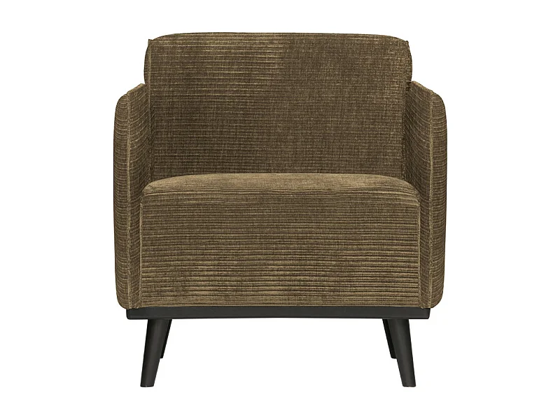 Fauteuil design en tissu côtelé STATEMENT
