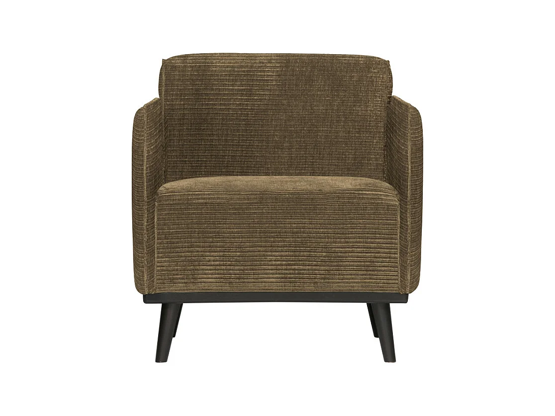 Fauteuil design en tissu côtelé STATEMENT