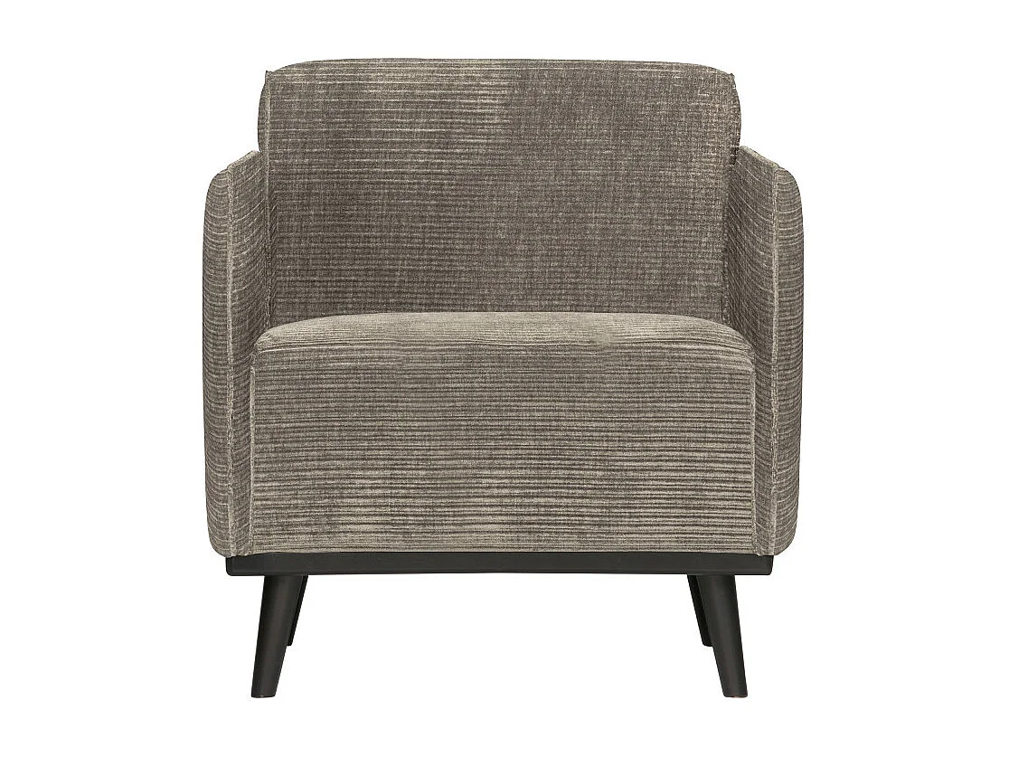 Fauteuil design en tissu côtelé STATEMENT