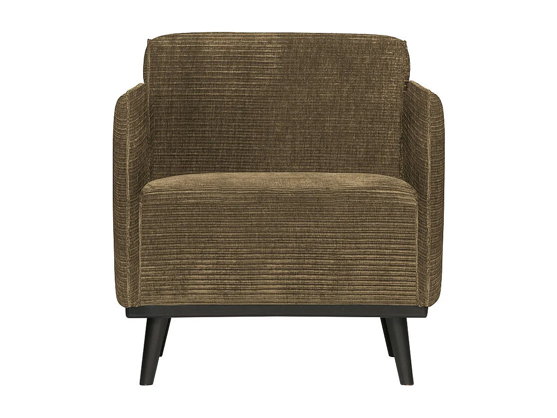 Fauteuil design en tissu côtelé STATEMENT