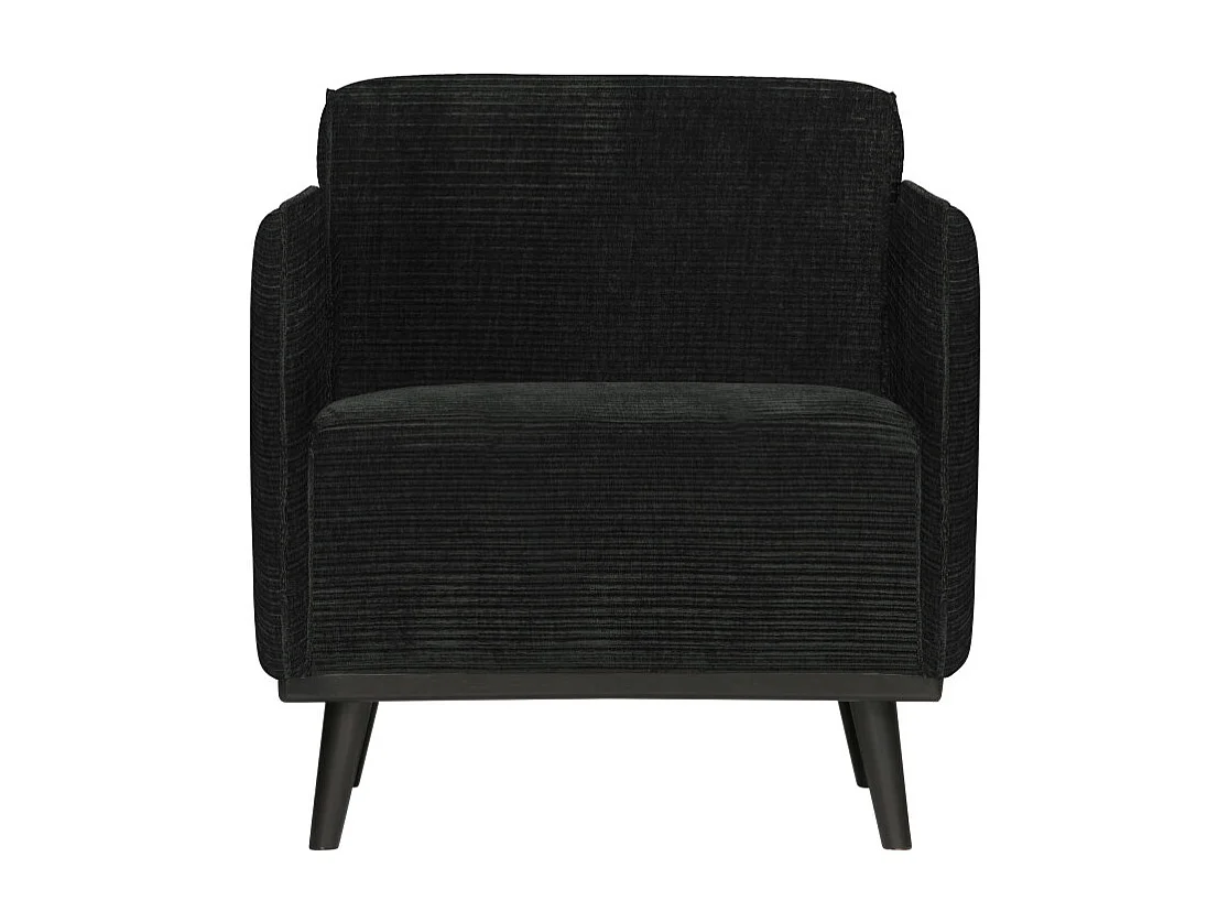 Fauteuil design en tissu côtelé STATEMENT