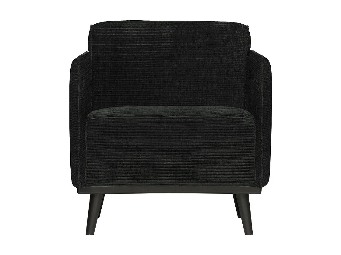 Fauteuil design en tissu côtelé STATEMENT