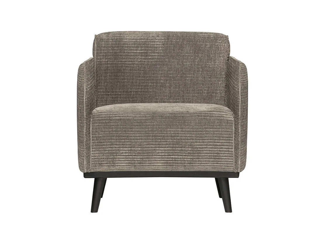 Fauteuil design en tissu côtelé STATEMENT