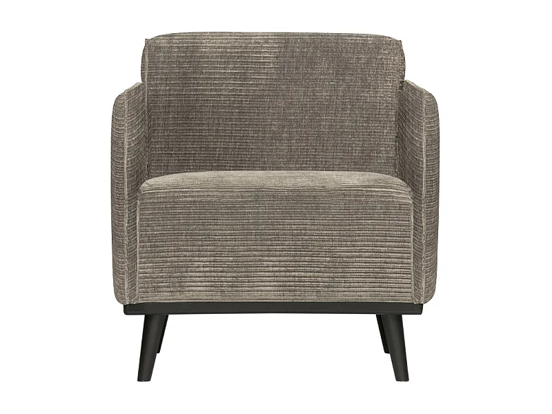 Fauteuil design en tissu côtelé STATEMENT