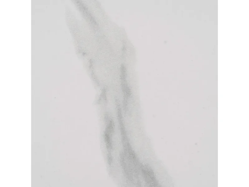 Table à manger ronde blanche 120 cm avec pied central conique effet bois HAVANE