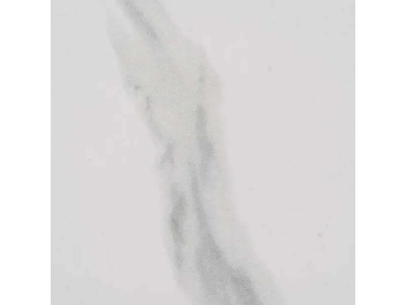 Table à manger ronde blanche 120 cm avec pied central conique effet bois HAVANE