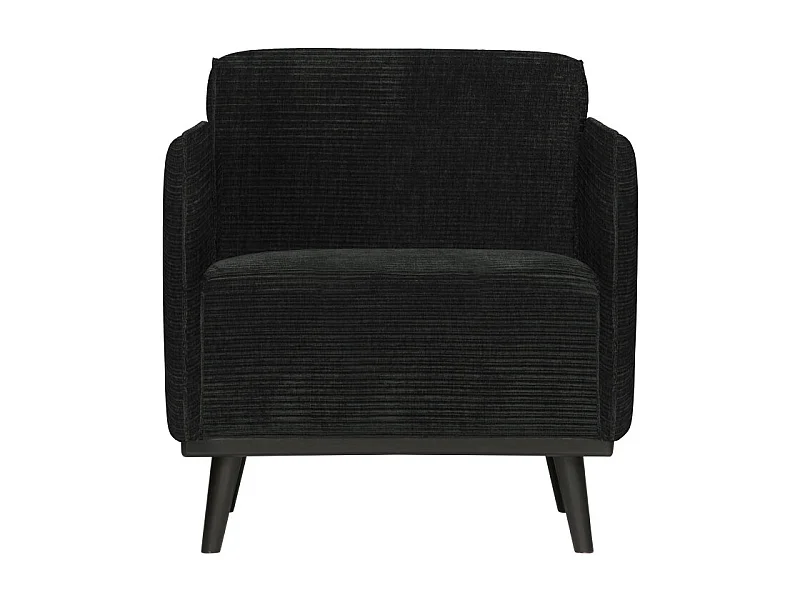 Fauteuil design en tissu côtelé STATEMENT
