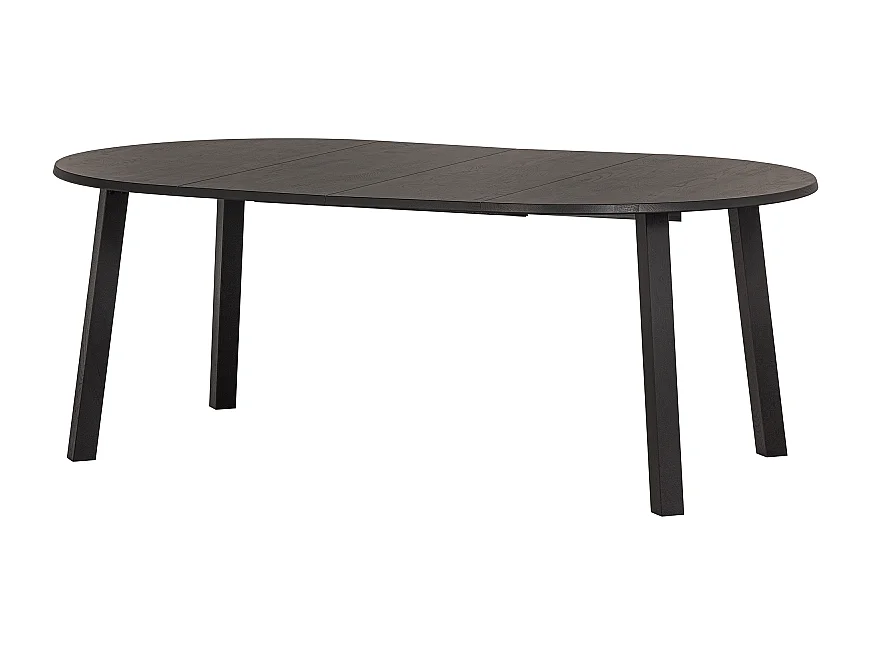 Table à manger ronde extensible en bois de chêne STARI