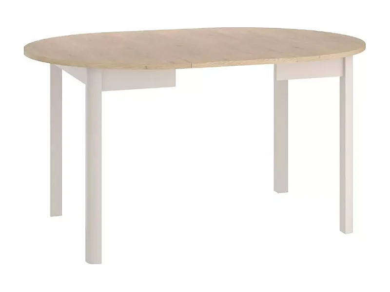 Table repas extensible ronde 8 places bois clair LORENZAZ1