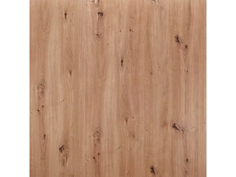 Table repas extensible carrée noir mat et bois clair LORENZAZ2