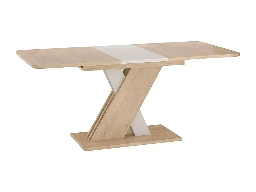 Table à manger extensible 8 personnes bois cachemire moderne SYRELLAZ