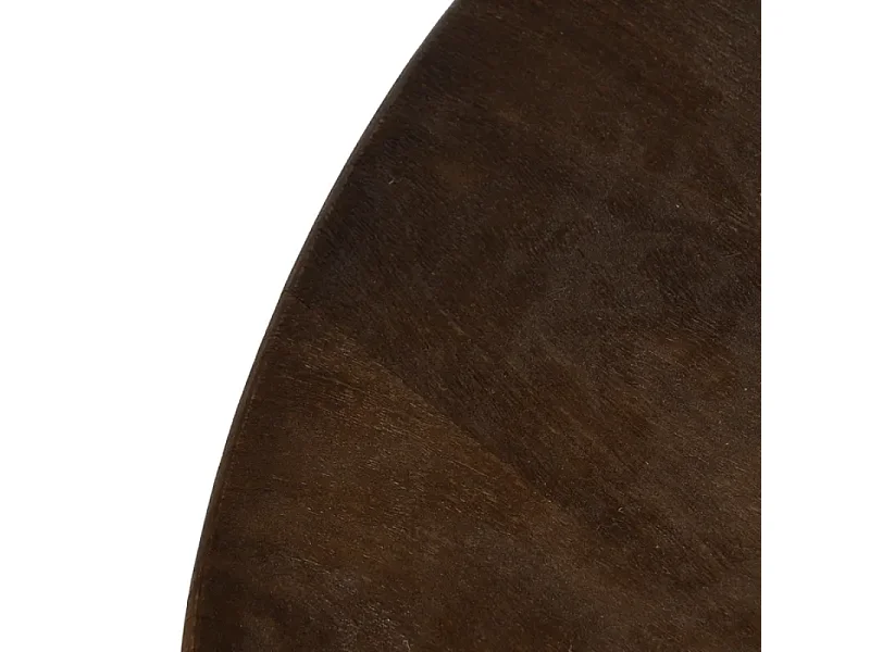 Table à manger 120 cm bois manguier piétement sculpté VENTERIA