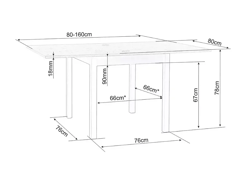 Table repas extensible pliable cachemire bois clair 8 places ZAPHYRIZ5