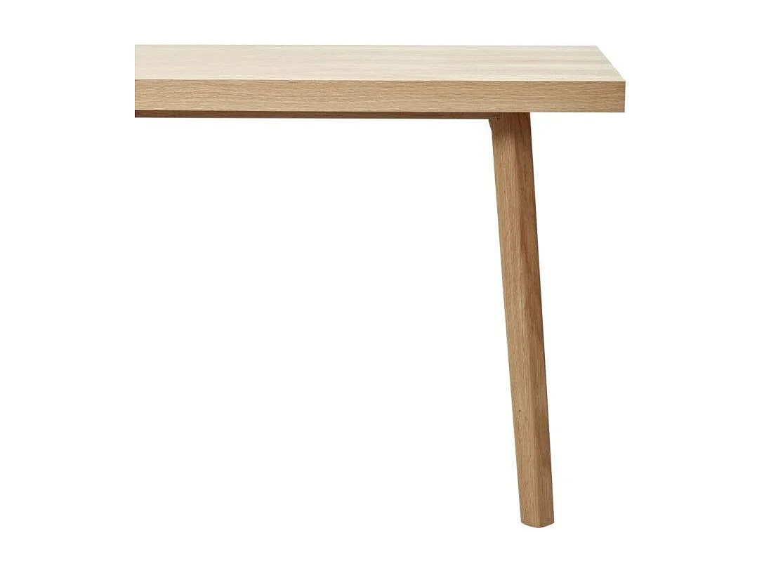 Table à manger motif chevrons en bois  200x100 PAMILA