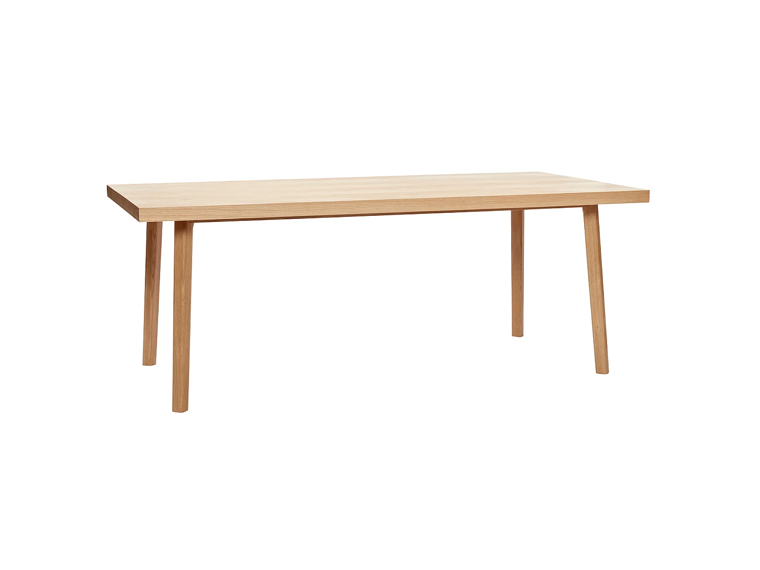 Hübsch Table à manger Large Bois Naturel HERRINGBONE