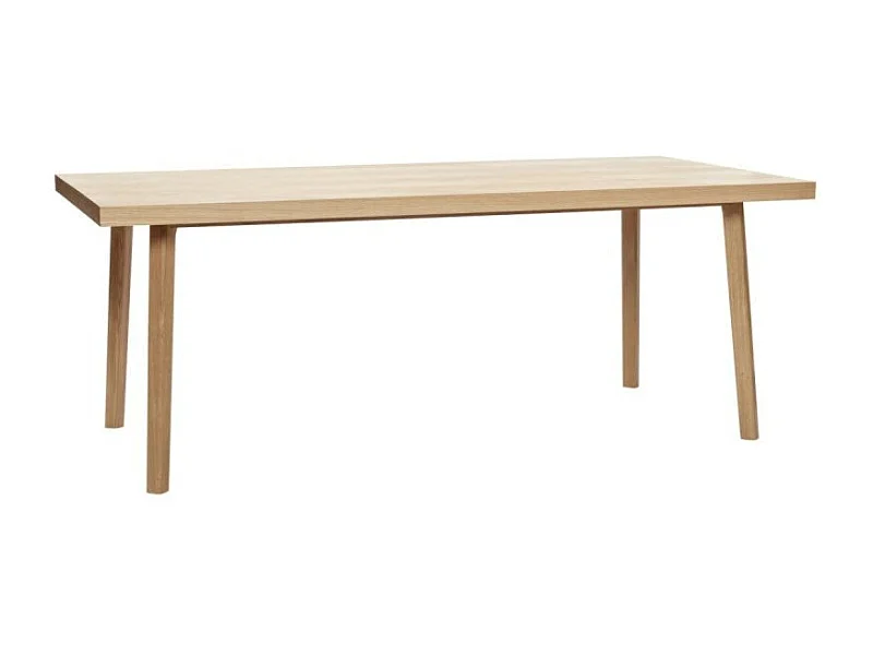 Table à manger motif chevrons en bois  200x100 PAMILA