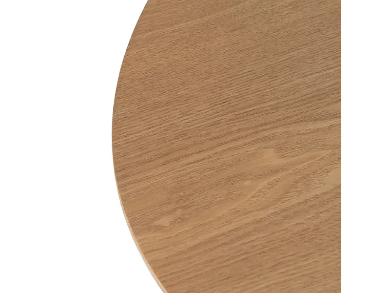 Table à manger ovale 160 cm finition bois clair et pied large OMBRELUNE