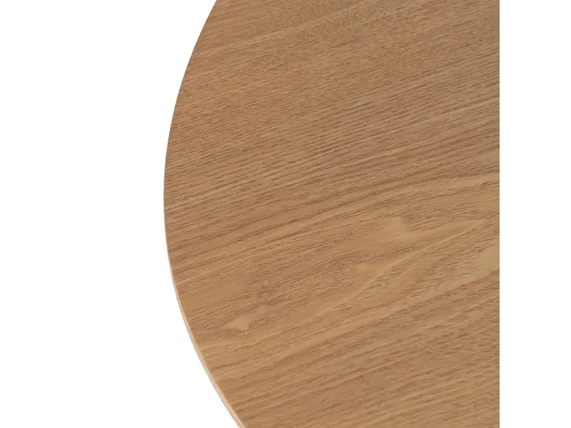 Table à manger ovale 160 cm finition bois clair et pied large OMBRELUNE