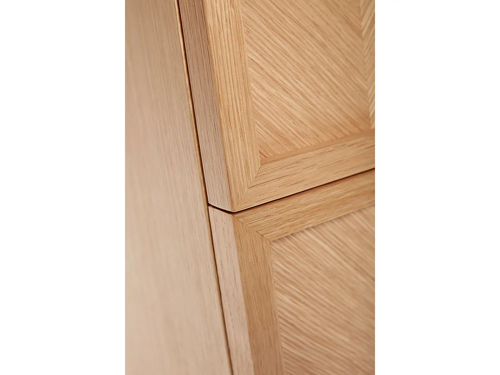 Hübsch Comodino Natural Legno rovere HERRINGBONE