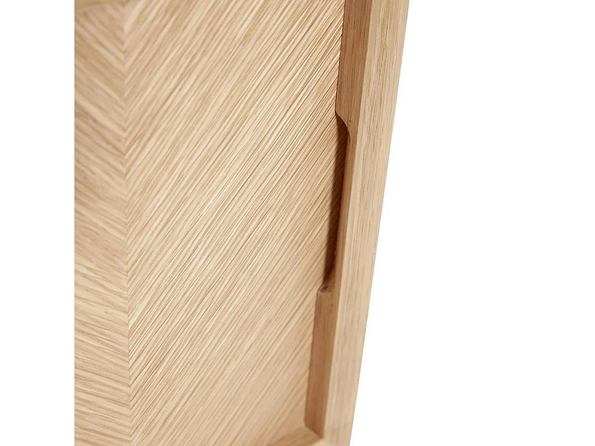 Hübsch Comodino Natural Legno rovere HERRINGBONE