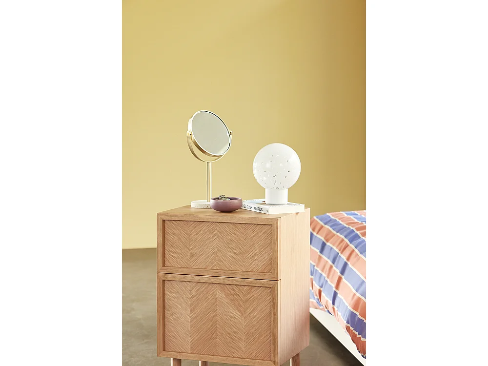 Hübsch Comodino Natural Legno rovere HERRINGBONE