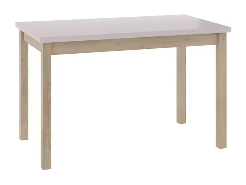 Table à manger 120 x 68 cm crème & chêne VELMAZ