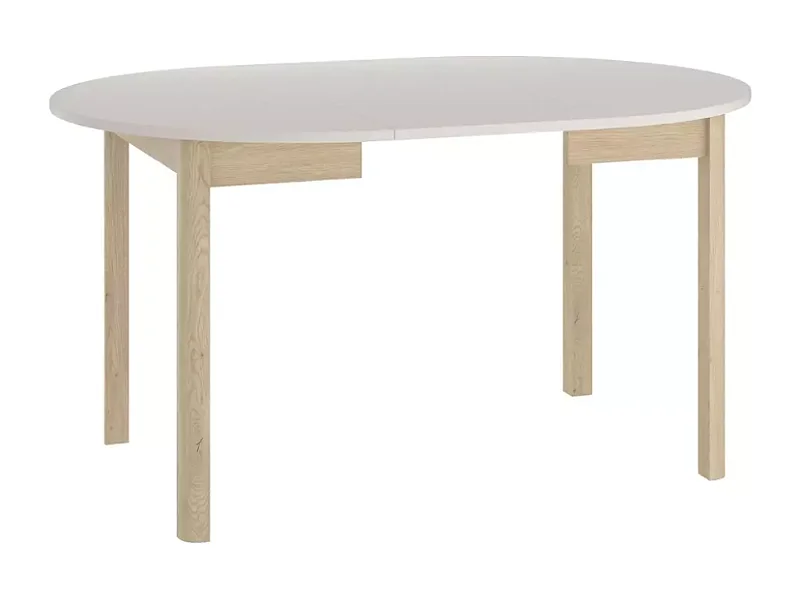 Table repas extensible ronde cachemire bois clair 8 places LORENZAZ5