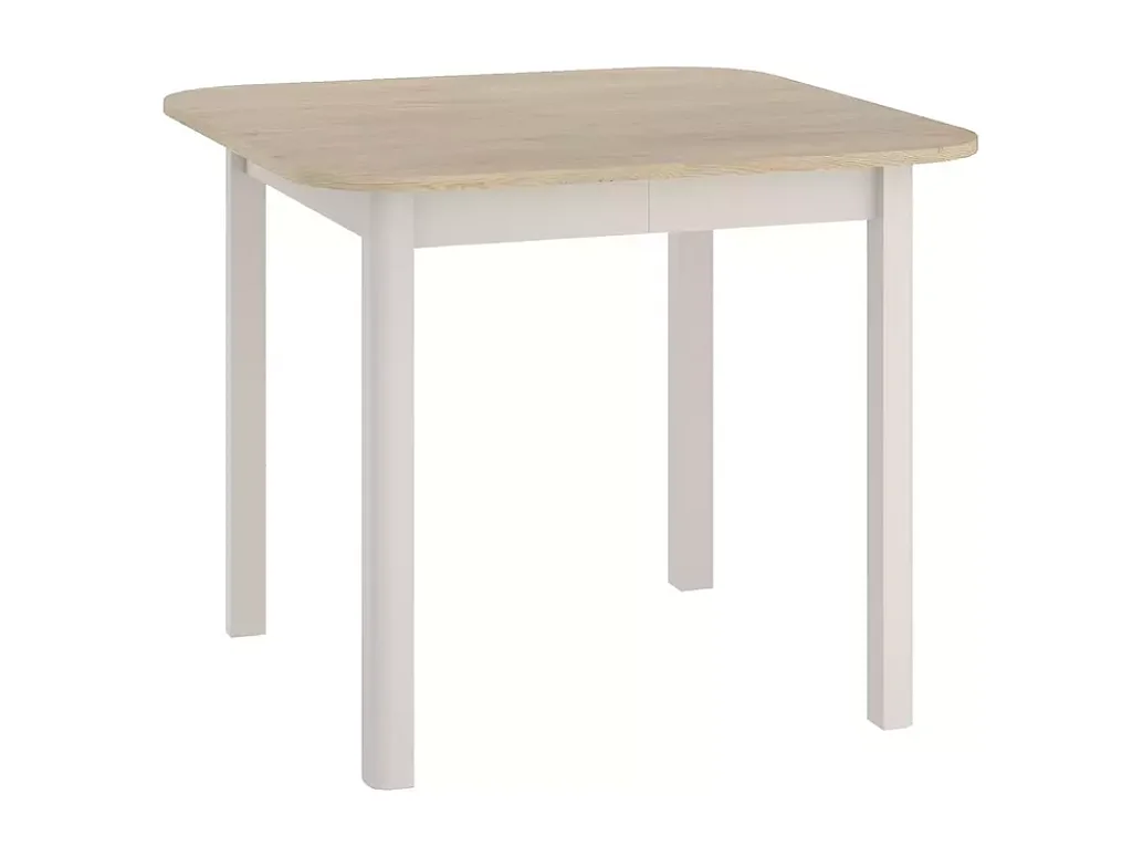 Table repas extensible carrée 6 personnes cachemire/chêne LORENZAZ3