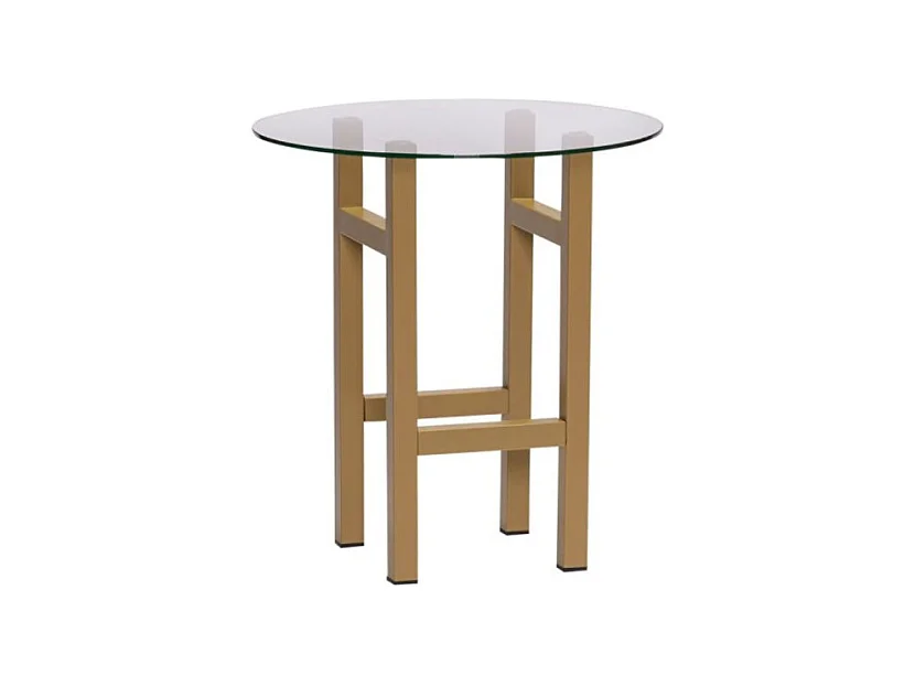 Table d'appoint design vitrée ENNEA