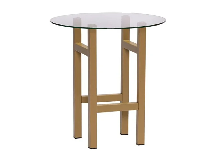 Table d'appoint design vitrée ENNEA