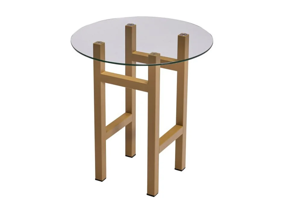 Table d'appoint design vitrée ENNEA
