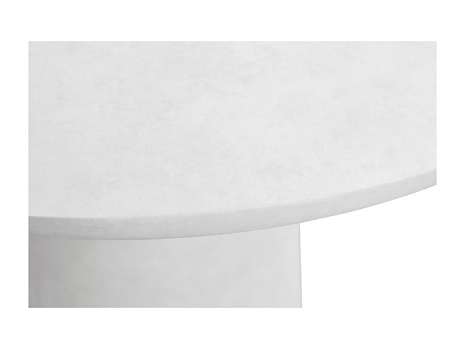 Table à manger ronde 100cm effet béton JESSI