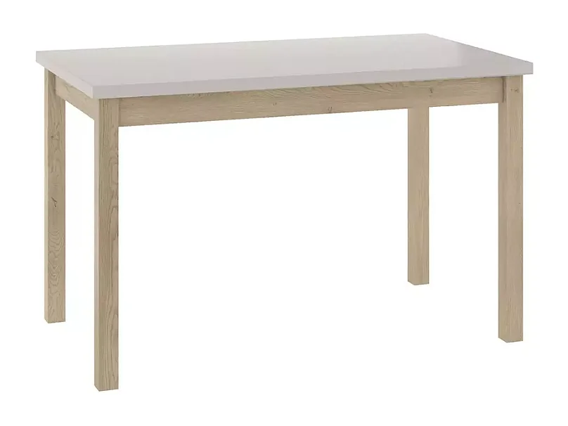 Table de salle à manger 100 x 60 cm crème et bois VELMAZ9