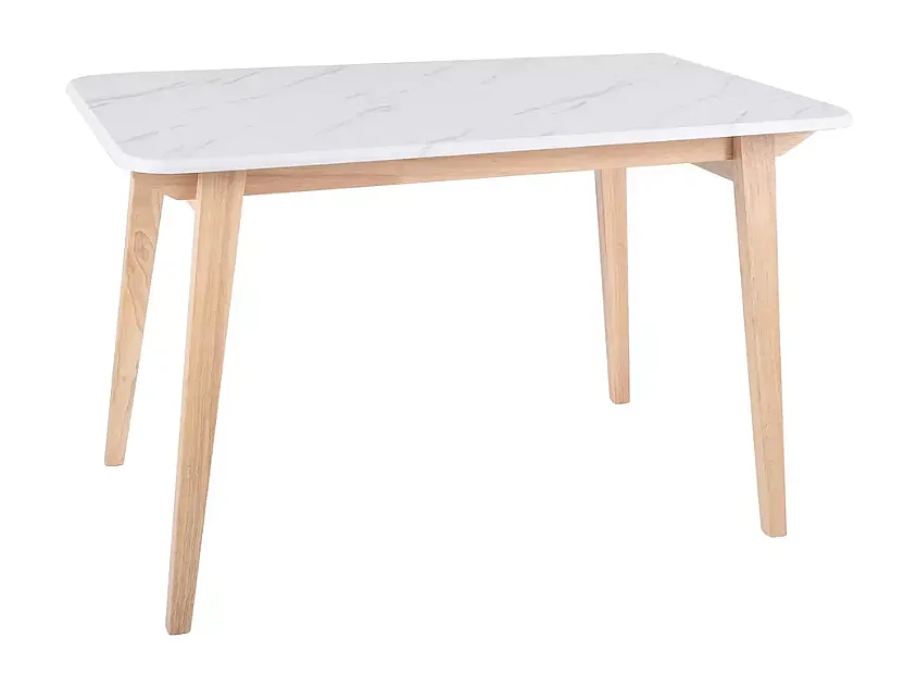 Table repas rectangulaire 6 pers style nordique bois clair VINTERIAZ