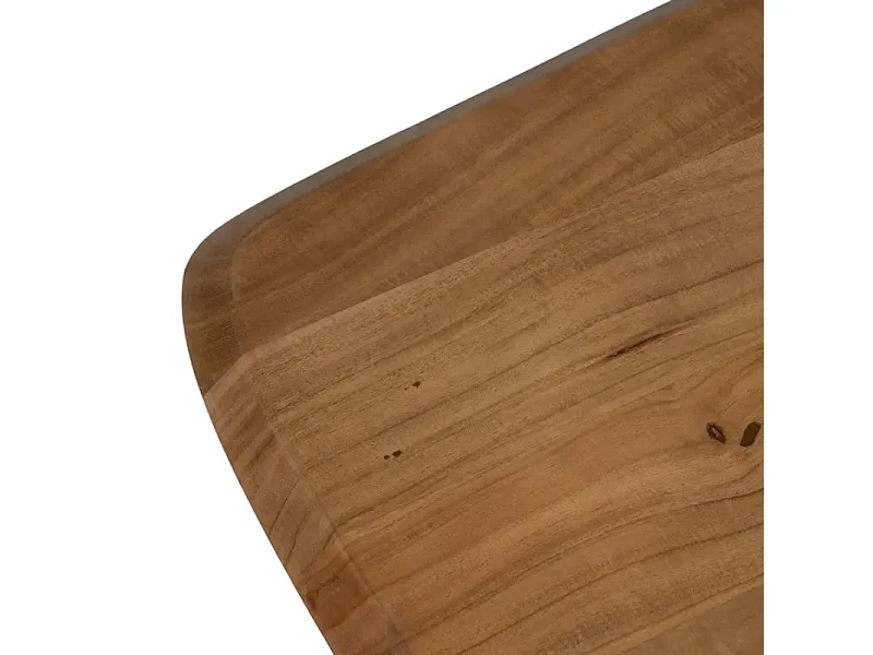 Table à manger 170 cm bois acacia massif et structure métal NOROÏA