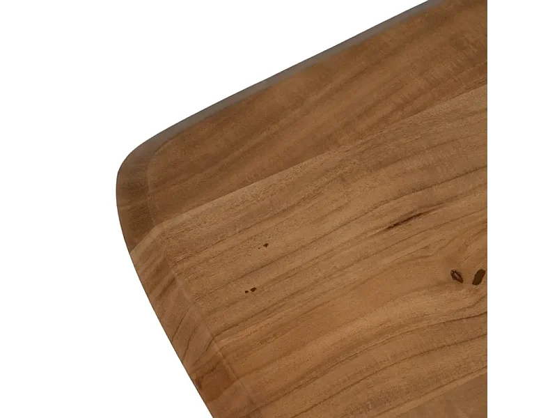 Table à manger 170 cm bois acacia massif et structure métal NOROÏA