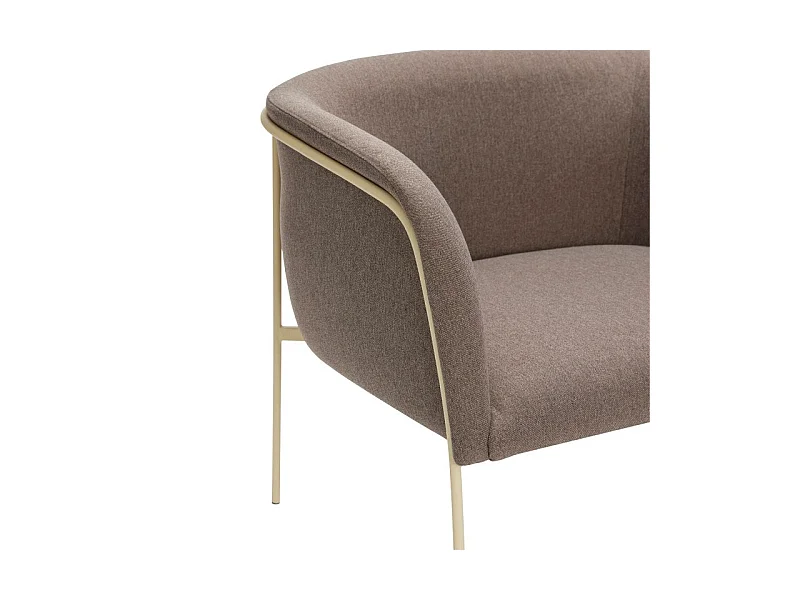 Fauteuil contemporain en tissu LELANI