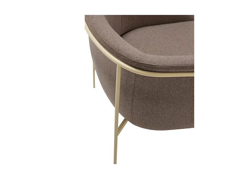 Fauteuil contemporain en tissu LELANI