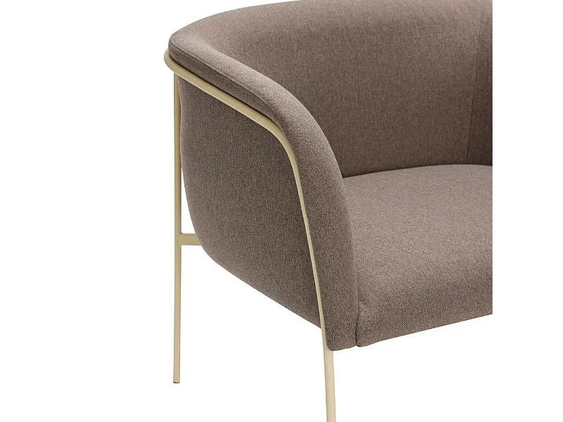 Fauteuil contemporain en tissu LELANI