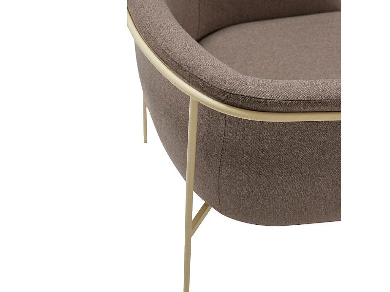 Fauteuil contemporain en tissu LELANI