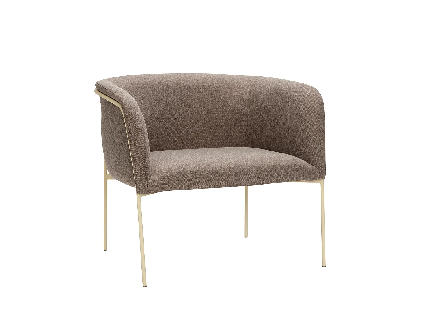 Hübsch Poltrona lounge Marrone EYRIE