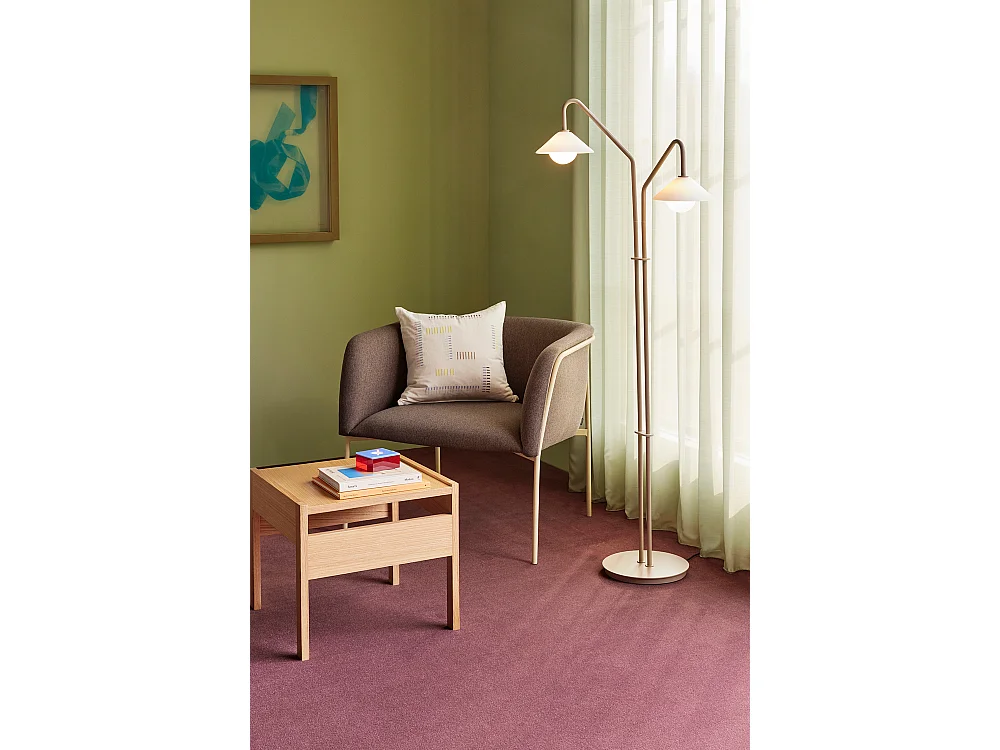 Hübsch Poltrona lounge Marrone EYRIE