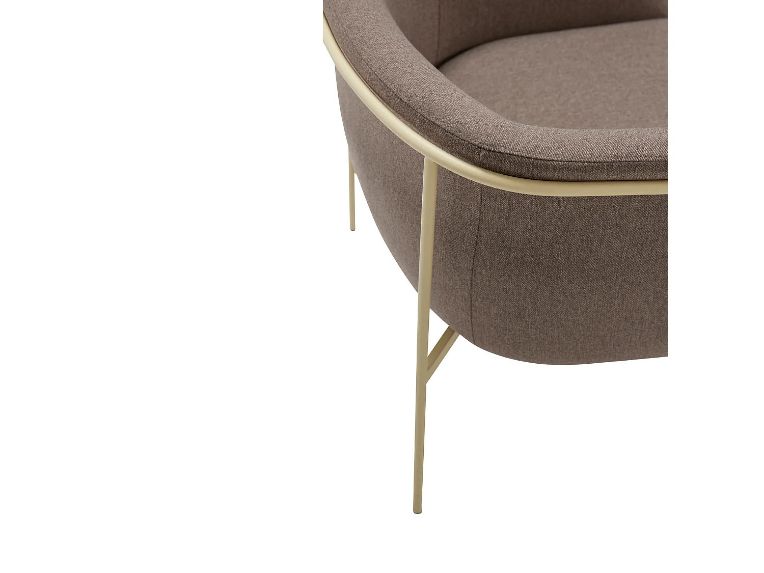 Hübsch Poltrona lounge Marrone EYRIE