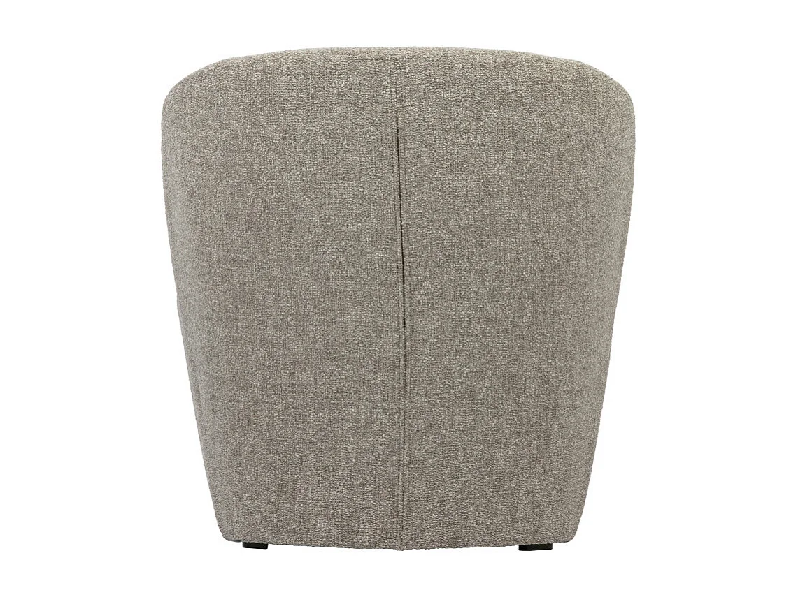 Fauteuil moderne en tissu gris clair SIMON